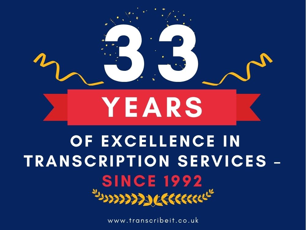 33 Year Anniversary Transcribe It
